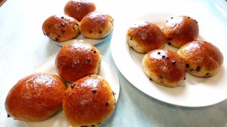 Pangoccioli soffici fatti in casa: la ricetta senza burro, senza latte e senza uova