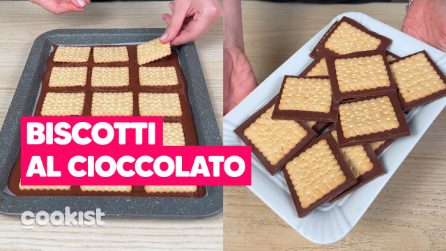 Biscotti al cioccolato: una merenda golosa con soli 2 ingredienti!