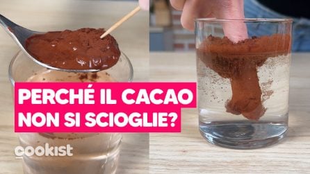 Perché il cacao non si scioglie? 😯 Ecco cosa significa che è IDROFOBO