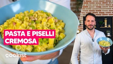 Pasta e piselli: la ricetta alla napoletana per farla SUPER CREMOSO IN POCO TEMPO 😋