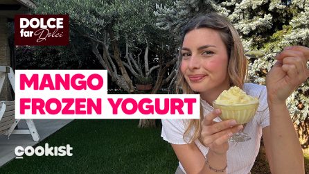 FROZEN YOGURT AL MANGO: la merenda golosa con soli 3 INGREDIENTI