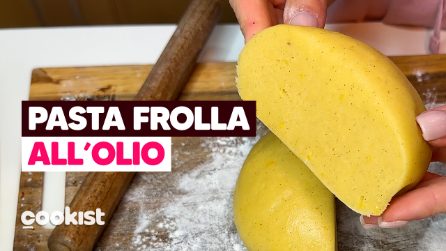 PASTA FROLLA all'olio: la ricetta SENZA BURRO perfetta per biscotti e crostate 🤩
