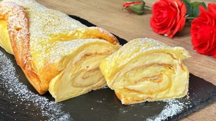 Rotolo di rose: un dessert soffice, goloso e davvero originale