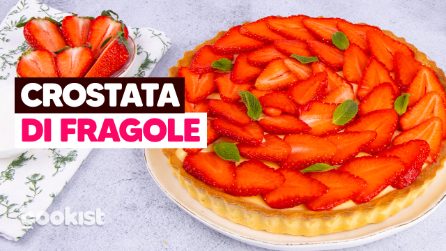 CROSTATA DI FRAGOLE FRESCHE: la ricetta FACILE e GOLOSA con la crema pasticcera 🍓