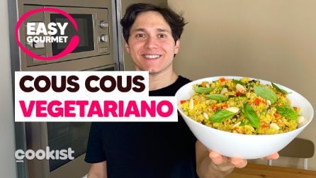 COUS COUS con le VERDURE: il piatto VEGETARIANO perfetto per un pranzo FACILE E SFIZIOSO 🍆🫑🥕