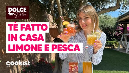 TÈ FREDDO fatto in casa: la ricetta AL LIMONE E ALLA PESCA 🍋 🍑
