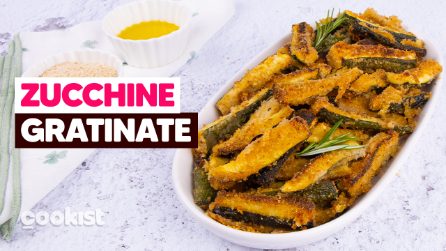 Zucchine gratinate al forno: super saporite e semplicissime da fare!