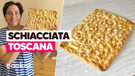 SCHIACCIATA TOSCANA: la ricetta semplice per una FOCACCIA STREPITOSA 😍