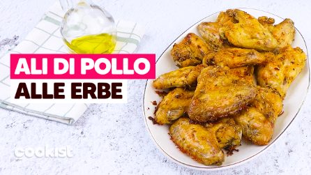 Ali di pollo alle erbe: senza frittura, fatte al forno sono buonissime!