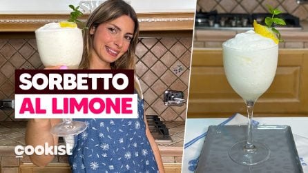 Sorbetto al limone fatto in casa: buono e fresco come quello del ristorante 🍋