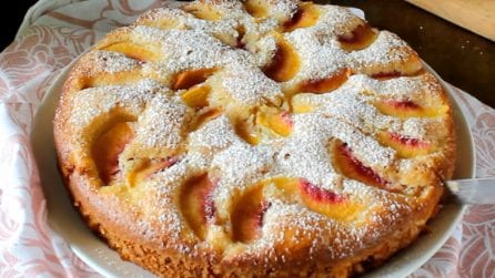 TORTA DI PESCHE SOFFICISSIMA 🍑