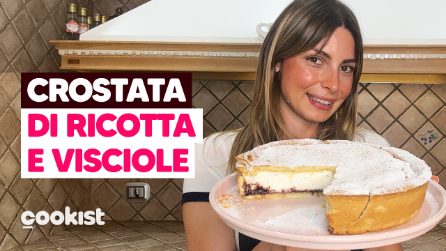 Crostata di ricotta e visciole: FRIABILE fuori e CREMOSA dentro! 😍