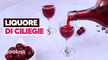 LIQUORE DI CILIEGIE (cherry) la RICETTA FACILE E DELIZIOSA! 🍒