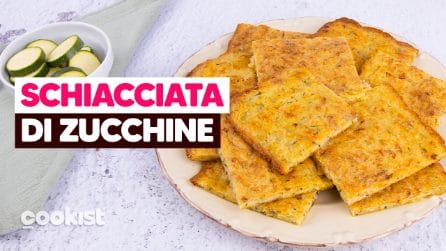 Schiacciata di zucchine croccante al forno: VELOCE e SFIZIOSA! 😋
