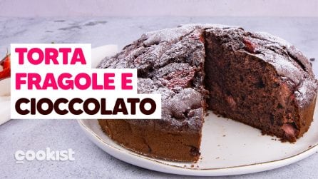 Torta alle fragole e cioccolato: ALTA e SOFFICISSIMA! 🍓🍫🥰