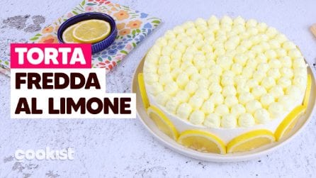 TORTA FREDDA AL LIMONE e yogurt: cremosa e senza cottura! 🍋