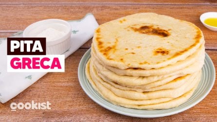 PITA GRECA: la ricetta facile per preparare la piadina greca in pochi minuti 😋