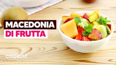 Macedonia di frutta fresca e colorata da fare in pochissimi minuti! 🍓🥝