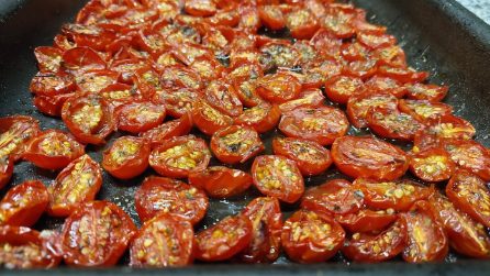 Pomodorini al forno 🍅 il condimento saporito e facile da preparare