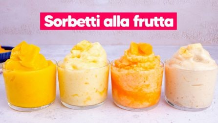 SORBETTI ALLA FRUTTA senza zucchero: facilissimi e veloci da fare ☀️🥄