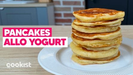 Pancakes allo YOGURT: super SOFFICI e facilissimi, saranno pronti in 5 MINUTI!