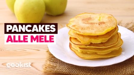 PANCAKES ALLE MELE: una merenda così BUONA non l’hai mai preparata! 🍎😋