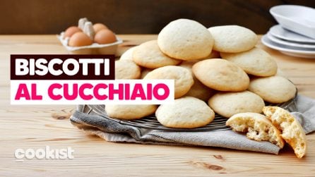 BISCOTTI AL CUCCHIAIO: MORBIDI e si preparano in POCHISSIMO! 🥄🍪