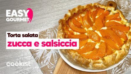 TORTA SALATA ZUCCA E SALSICCIA: la torta autunnale definitiva! 🍂😍