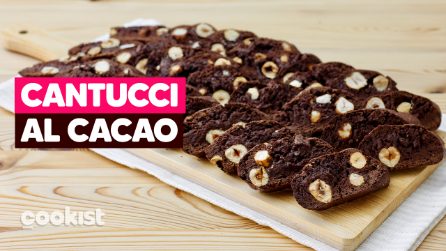 CANTUCCI AL CACAO E NOCCIOLE: BUONISSIMI e FACILI da fare! 😍