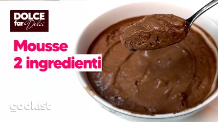 MOUSSE AL CIOCCOLATO con soli 2 INGREDIENTI: facile e super golosa!
