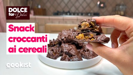SNACK CROCCANTI AI CEREALI: l'idea per un dolcetto facile e goloso!