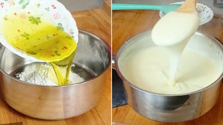 Besciamella all'olio evo senza burro