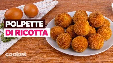 POLPETTE DI RICOTTA FRITTE: così buone che una tira l’altra! 😋