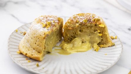 TORTINO AL PISTACCHIO con cuore morbido: la ricetta irresistibile!