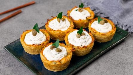 POTATO BASKETS: for an inviting appetizer or a delicious second course!