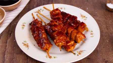 YAKITORI: the Japanese recipe for grilled chicken skewers with teriyaki sauce!