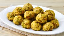 SQUASH BLOSSOM BALLS: baked in the oven, just delicious!