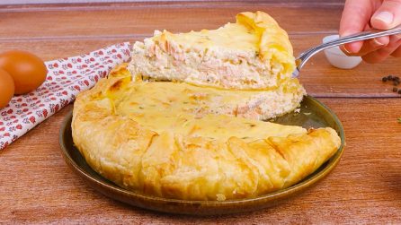 TORTA SALATA SALMONE E RICOTTA: il rustico dal sapore delicato!