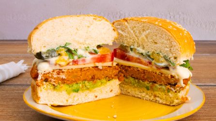 VEGETARIAN HAMBURGER: a protein-rich solution for a tasty dish!