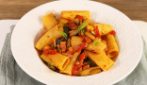 PASTA WITH ZUCCHINI AND CHERRY TOMATOES: a colorful and tasty first course!