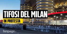 Migliaia di tifosi del Milan escono da San Siro durante la partita in segno di protesta: "Vergogna"