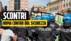 Roma, polizia carica il corteo durante la manifestazione contro il Ddl sicurezza