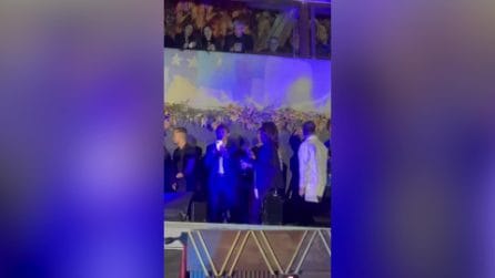 I calciatori del Napoli con Conte e ADL alla festa Scudetto: i video e il discorso all'allenatore