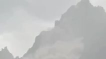 La frana della montagna tra San Vito di Cadore e Cortina
