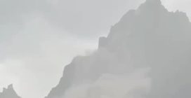 La frana della montagna tra San Vito di Cadore e Cortina