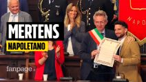 Cittadinanza onoraria a Mertens: "A Napoli si impara ad essere felici con poco, e questo mi piace"