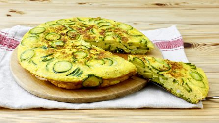 ZUCCHINI FRITTATA: the quick and easy vegetarian dish!