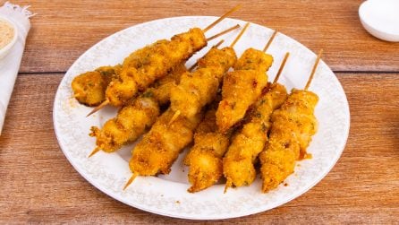 SQUID SKEWERS: golden and fragrant, they are very simple to make!
