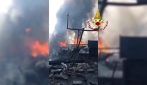 Esplosione di un distributore Gpl: la devastazione nelle immagini dei vigli del fuoco
