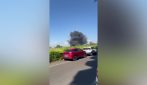 Incendio a Roma, in fiamme anche il parco di Centocelle a meno di 2 chilometri dall'esplosione